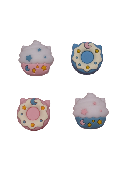 Kawaii Kitty Confections Cupcake and Donut Thumb Grips