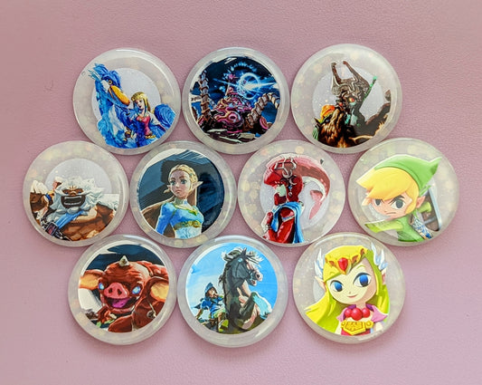 Customizable Resin Amiibo Coins: Legend of Zelda (all series!)