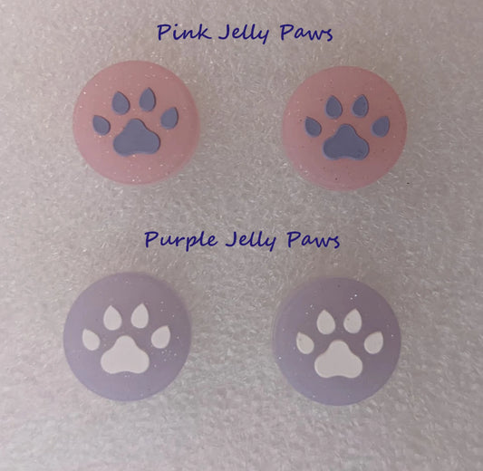 Glitter Jelly Paw Print Thumb Grips for the Nintendo Switch/Lite/Oled