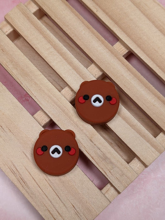 Kawaii Forest Friend Brown Bear Thumb Grips for the Nintendo Switch/Lite/Oled