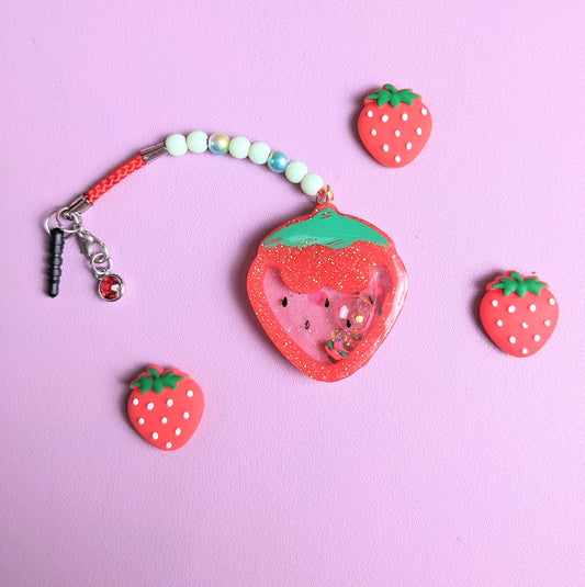 Strawberry Shaker Charm Dust Plug