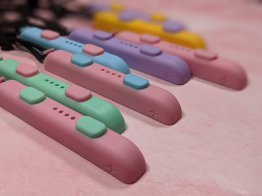 Colorful Pastel Rainbow Lanyard Wrist Straps