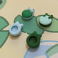 Frog on the lily pad thumb grips