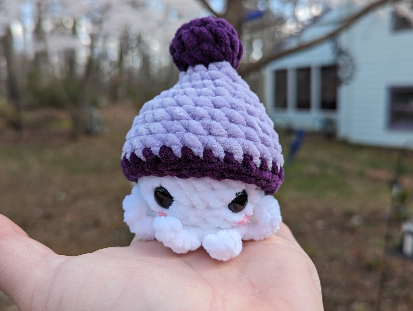 Adorable Kawaii Mini Octopus Crochet Keychain 🐙