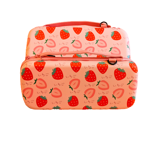 Nintendo Switch Classic and Oled Case - Adorable Kawaii Strawberry Carrying Case