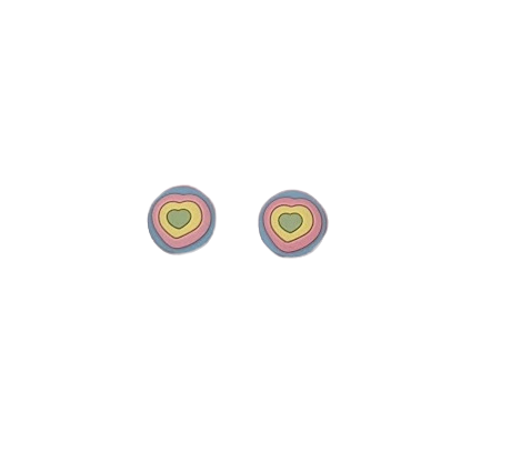 Chubby Pastel Rainbow Heart Thumb Grips for the Nintendo Switch/Lite/Oled