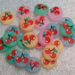 Bright Glow-in-the-Dark Cherry Animal Crossing Thumb Grips for Nintendo Switch/Lite/Oled
