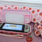 Nintendo Switch Classic and Oled Case - Adorable Kawaii Strawberry Carrying Case