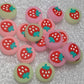 Bright Glow-in-the-Dark Strawberry Thumb Grips for Nintendo Switch/Lite/Oled