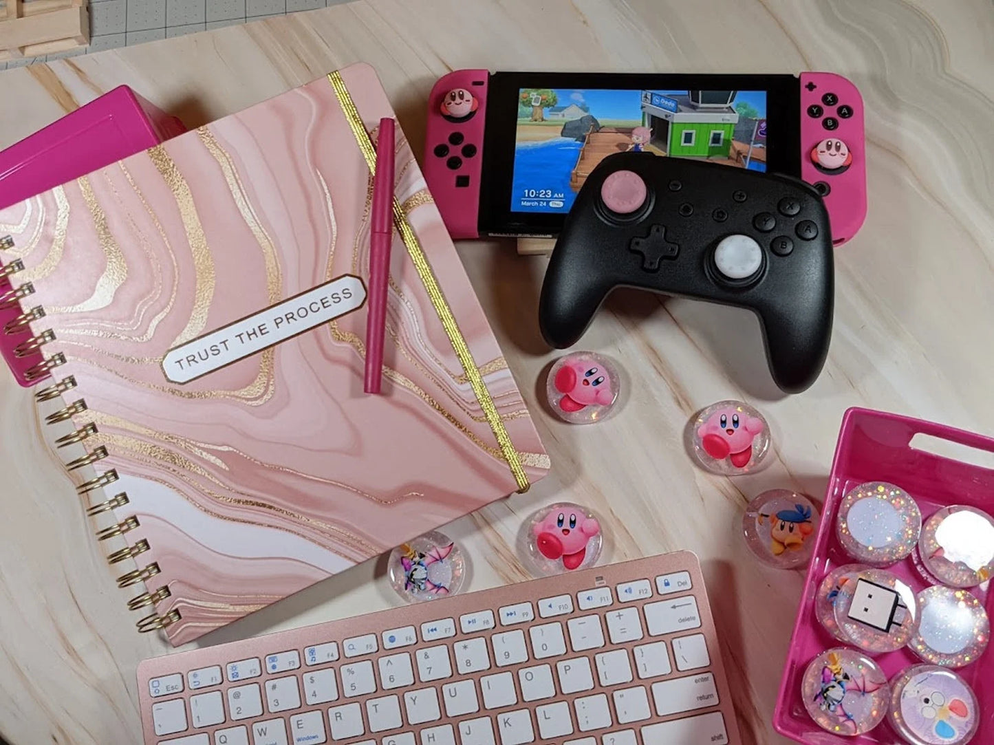 Kirby Thumb Grips for the Nintendo Switch/Lite/Oled