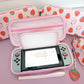 Nintendo Switch Classic and Oled Case - Adorable Kawaii Strawberry Carrying Case