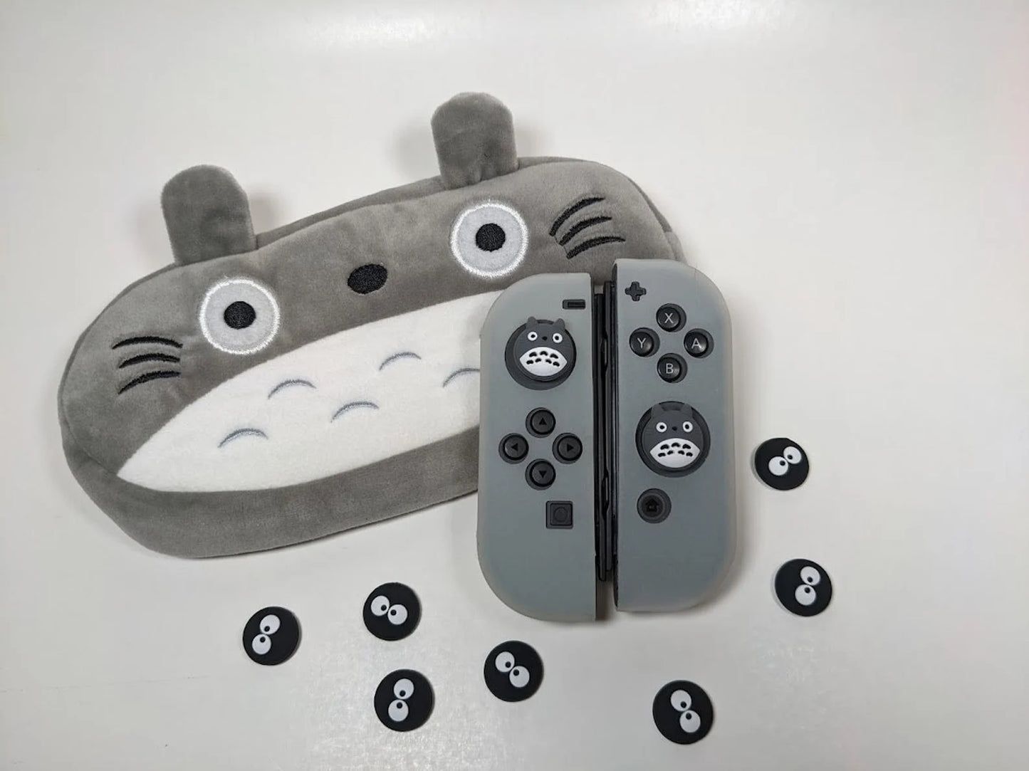 Studio Ghibli Themed Thumb Grips for Nintendo Switch/Lite/Oled Featuring Totoro, Soot Sprites, and No Face