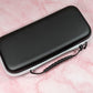 Nintendo Switch Oled Case - Beautiful Black Matte Finish with White Zipper Sturdy Handle