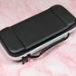 Nintendo Switch Oled Case - Beautiful Black Matte Finish with White Zipper Sturdy Handle