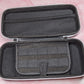 Nintendo Switch Oled Case - Beautiful Black Matte Finish with White Zipper Sturdy Handle