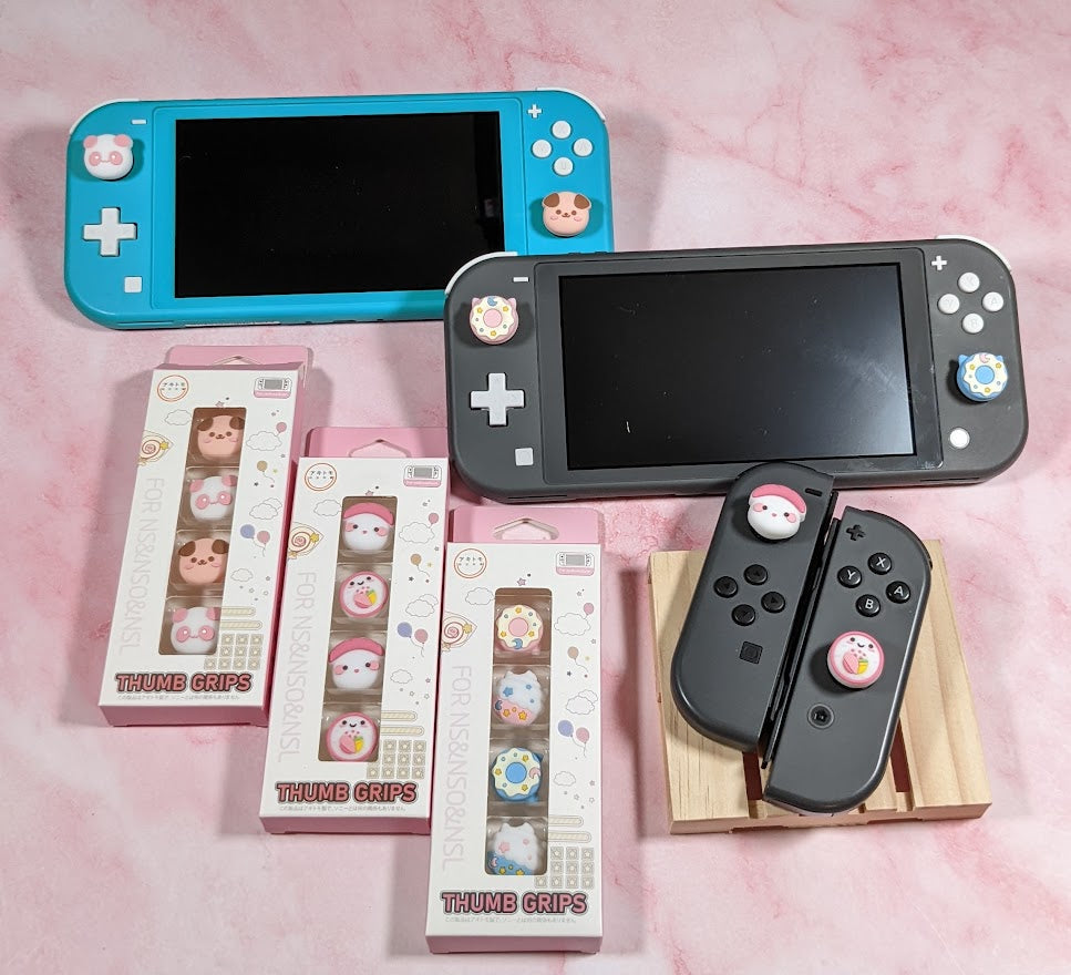 Kawaii Kitty Confections Cupcake and Donut Thumb Grips for the Nintendo Switch/Lite/Oled