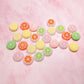 Citrus Fruit Slices - Solid and Glow-in-the-Dark Thumb Grips for the Nintendo Switch/Lite/Oled