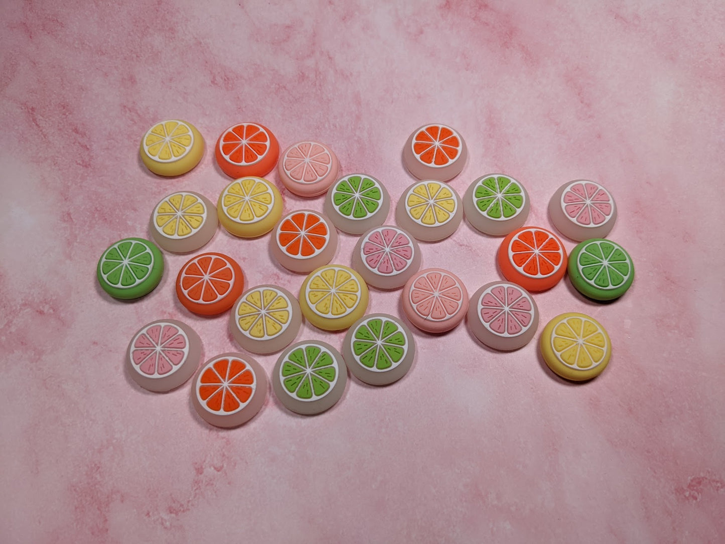 itrus Fruit Slices - Solid and Glow-in-the-Dark Thumb Grips 